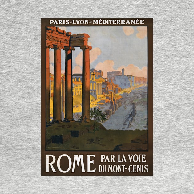 Vintage Travel Poster Italy Rome by vintagetreasure